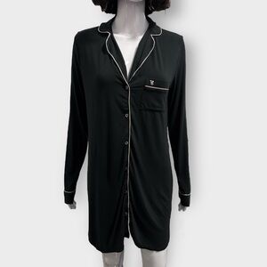 Victoria Secret Modal Black & Pink Sleep Shirt